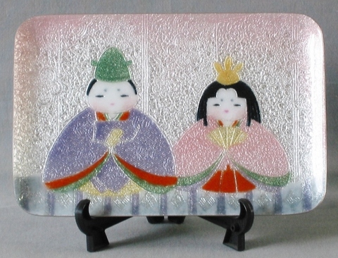 飾皿　弥生雛（12㎝×18㎝）