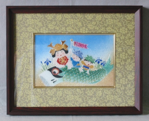 額　鯉と子供達
