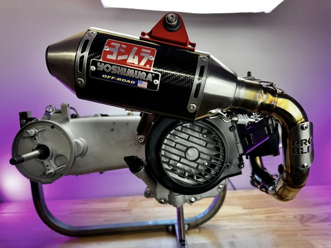 PROBLD GY6 Yoshimura RS2 Carbon Fiber Exhaust System 