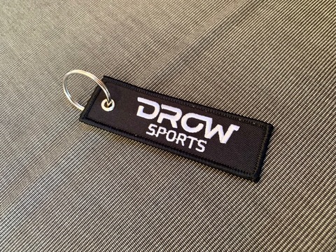 DROWsports Keychain Flight Tag #stayriding Black