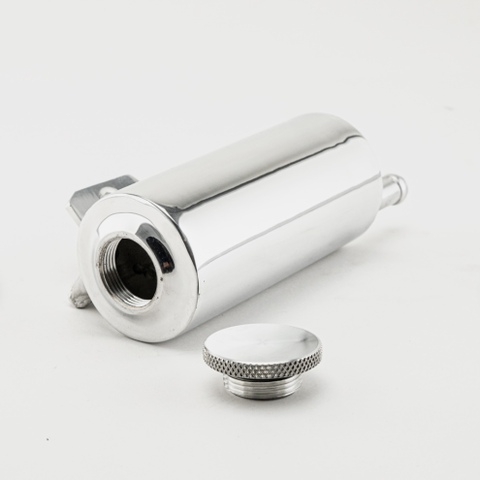 WEAPON R ALUMINUM POLISHED COOLANT CATCH CAN - HONDA RUCKUS