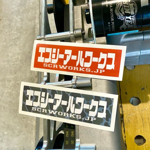 SCR_WORKS Box Logo Decal カタカナ