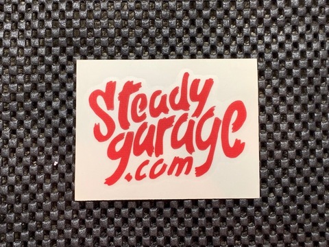 Steady Garage Die Cut Decal Red