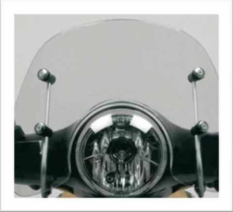 スモール ベスパ　ウィンドスクリーン/ 風防 Vespa ベスパ 風防 スクリーン 215x425mm PX P 黒 ブラック