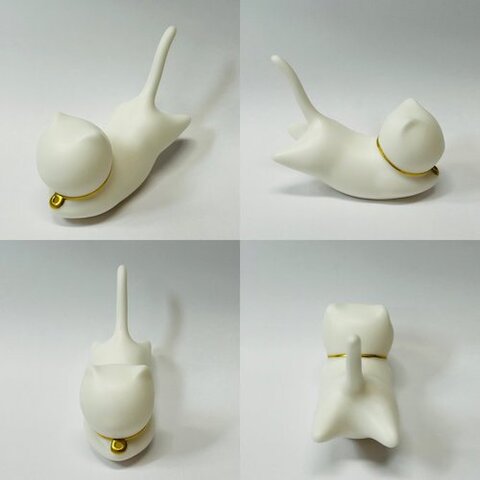 【SALE!!】猫のお香立て【陶器香炉／セラミック製】