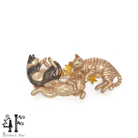 夢の中バレッタ〜3匹の猫〜【Palnart Poc パルナートポック 4F】＜日本製＞