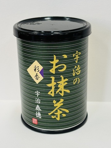 【宇治のお抹茶】「彩香（あやか）」：缶入り（30g）【宇治森徳】