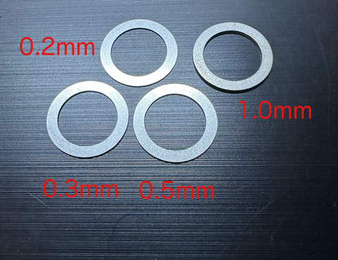 ボス プーリーワッシャ セット（0.2ｍｍ.0.3ｍｍ 0.5mm 1.0mm)シグナスグリファス用