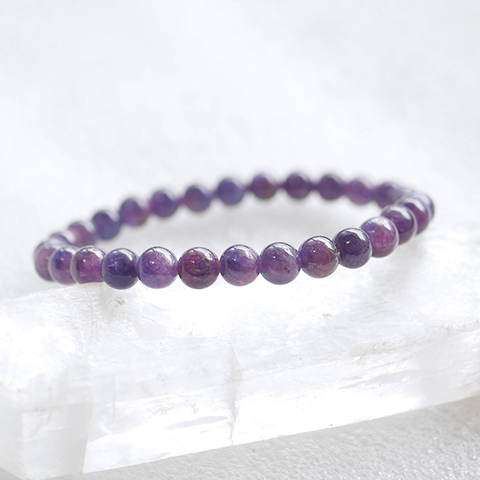 レア☆ブレスレット☆レッドパープルサファイア（6.2mm）