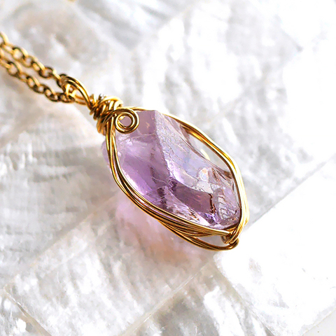 ワイヤー巻き☆宝石質 カラーチェンジアメジスト