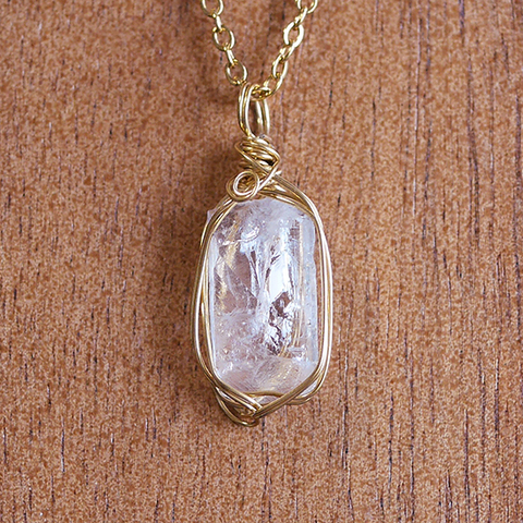 ワイヤー巻き☆宝石質 ダンビュライト