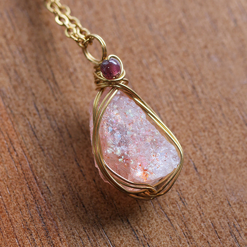 ワイヤー巻き☆虹の輝き イリュージョンサンストーン