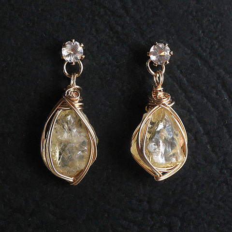 レア☆ピアス☆ダンビュライト・アグニゴールドダンビュライト