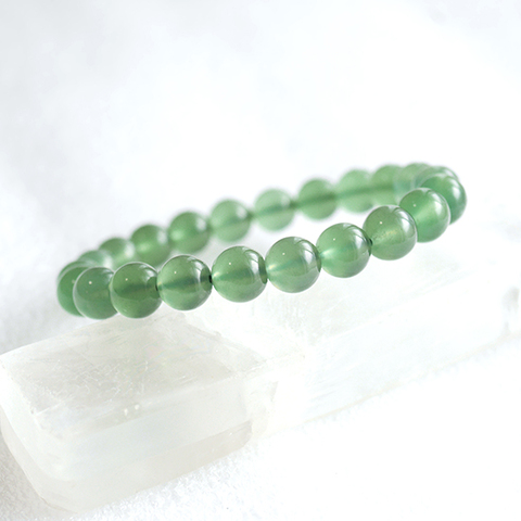 ブレスレット☆宝石質 グリーンサーペンティン（8.5mm）