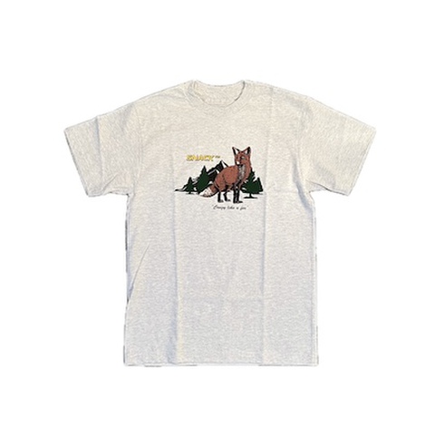 SNACK / CRAZY LIKE A FOX TEE [Ash]