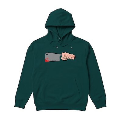 CLEAVER / CLEAVER "CLEAVER FIST" HOODIE [Green]