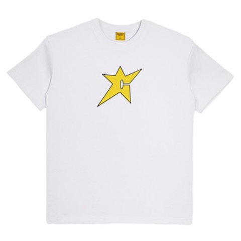 CARPET COMPANY / C-Star Logo Tee [White/Yellow]