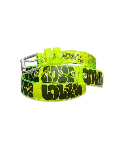 Lola`s hardware X Blue Boyz /  THROW UP PVC Belt [SAFETY GREEN]