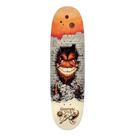 GRIMPLE STIX / BARBARIANS TEAM FLYER SHAPED DECK 8.75