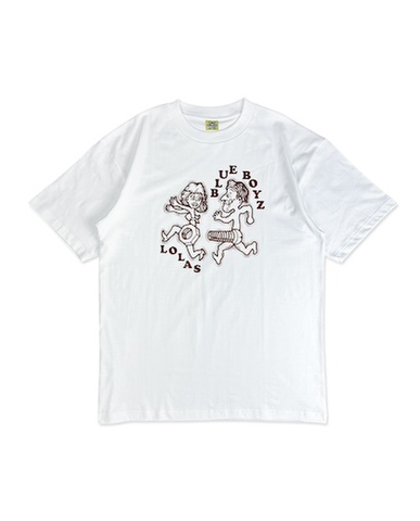 Lola`s hardware X Blue Boyz / BOLT CHASER Tee  [WHITE]