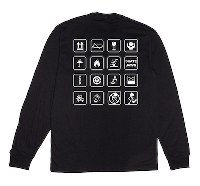 SKATE JAWN / Shipping Longsleeve [Black]