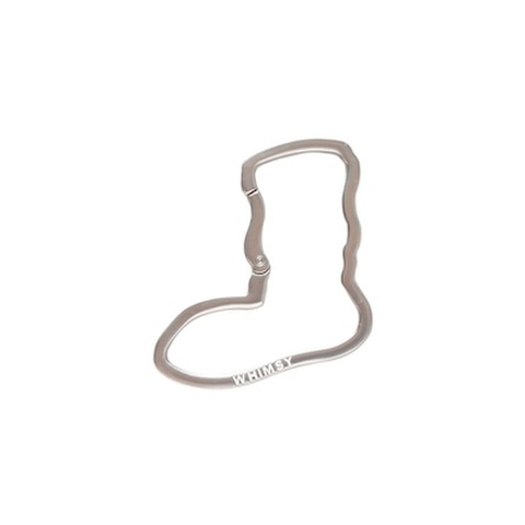 WHIMSY / SOCKS LOGO CARABINER [Silver]