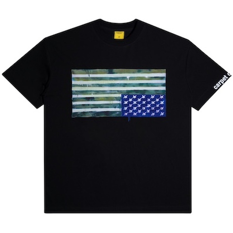 CARPET COMPANY / C-Star Flag Tee [Black]