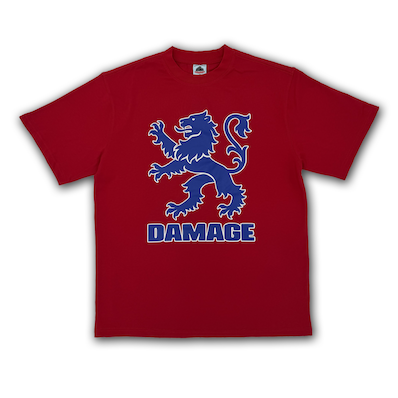 DAMAGE / HERALDIC TEE [Red]