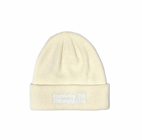 Strawberry Hill Philosophy Club / EMBROIDERED CASHMERE BEANIE