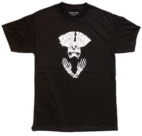 SKATE JAWN / Lazer Skull Tee - Black