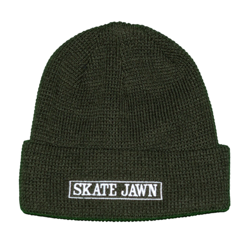 SKATE JAWN / Thermal Beanie  coverbox [OLIVE]