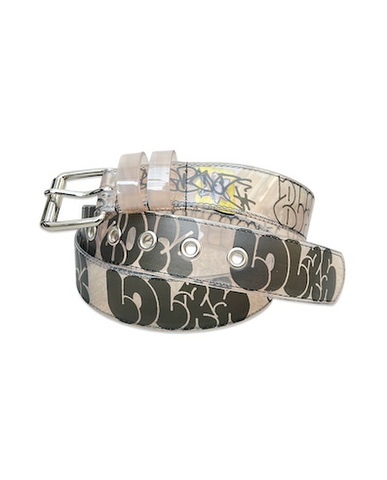Lola`s hardware X Blue Boyz / THROW UP PVC Belt [DIRTY CLEAR ]