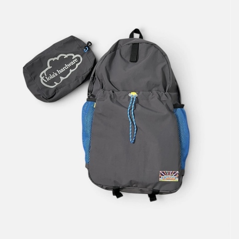 LOLA'S HARDWARE / 'Gear Pack' Packable Backpack [Ice Grey]