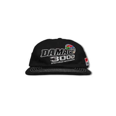 DAMAGE / D3000 CAP 6 PANEL [Black]