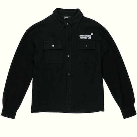 Strawberry Hill Philosophy Club / WAFFLE KNIT BUTTON UP