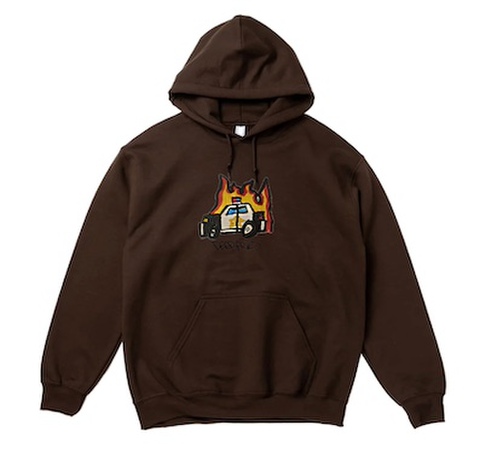 Deep Fried / Cop Car Hoodie [Brown]