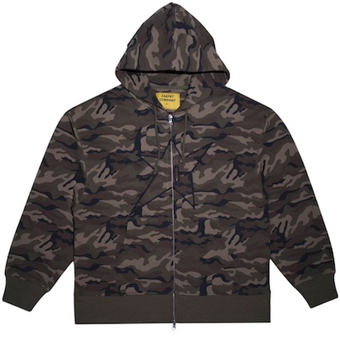CARPET COMPANY / C-Star Thermal Zip Hoodie [Camo]