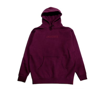 NOVA WORLD ORDER / Tonal Logo Hoodie [Maroon]