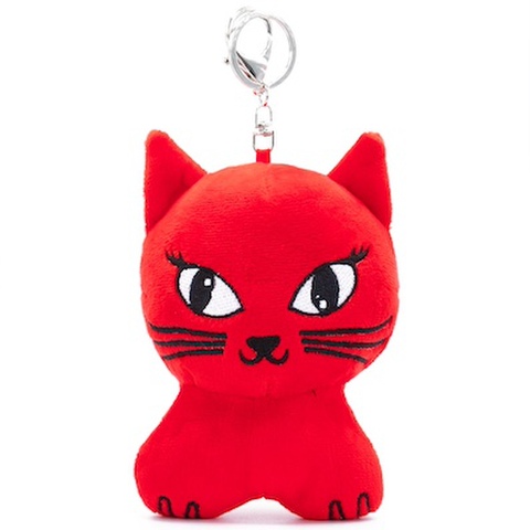 CARPET COMPANY / Cat Plush Keychain [Red]