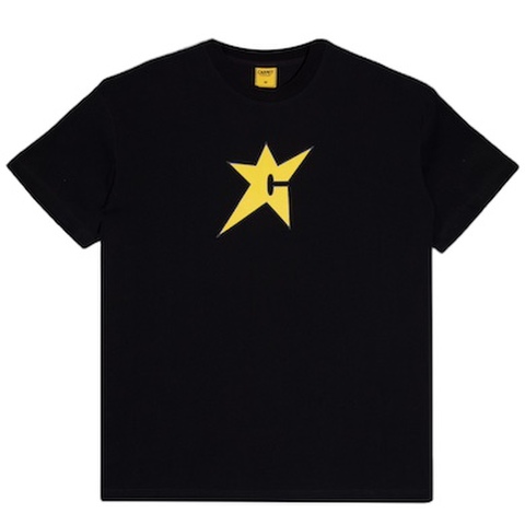 CARPET COMPANY / C-Star Logo Tee [Black/Yellow]