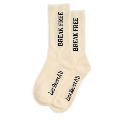 Last Resort AB / Break Free Socks "Cream White"