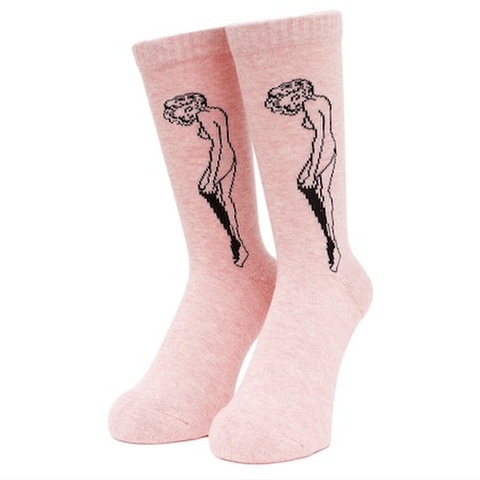 WHIMSY / CATHIE SOCKS  [Cherry]