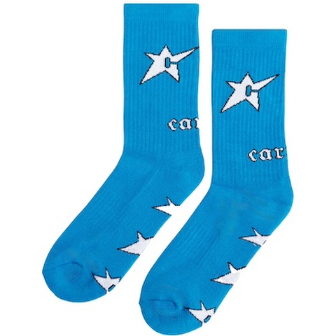 CARPET COMPANY / C-Star Sock [Blue/Silver]