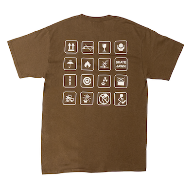 SKATE JAWN / Shipping Tee [Brown]