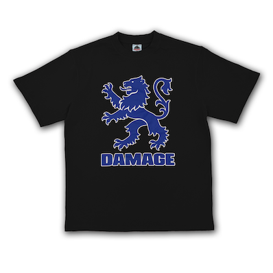 DAMAGE / HERALDIC TEE [Black]