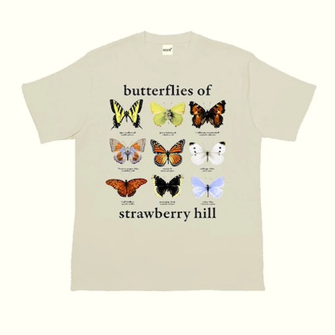 Strawberry Hill Philosophy Club / BUTTERFLIES OF STRAWBERRY HILL TEE [Cream]
