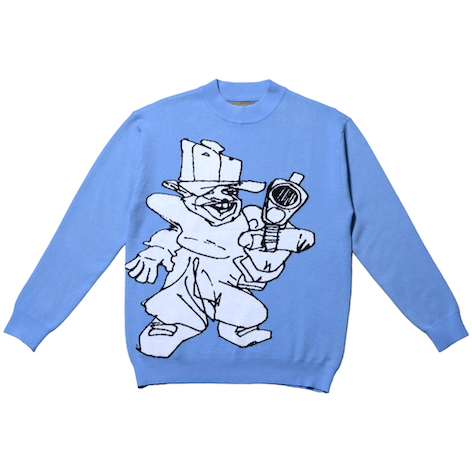 CARPET / SHOOTER WOVEN SWEATER BABY BLUE