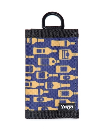 VAGA / Nano Wallet "Bottles" navy