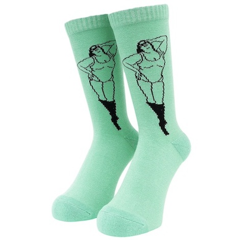 WHIMSY / KHEIRA SOCKS [Uguisu]