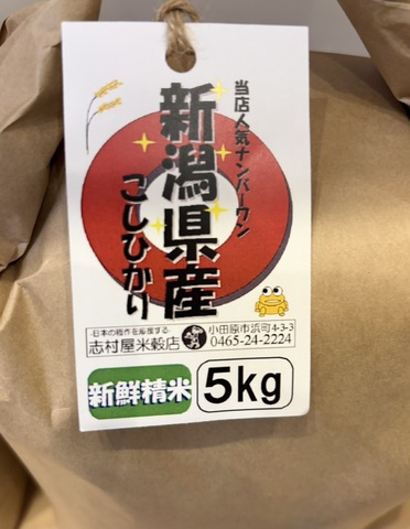 R8年新潟県産こしひかり５㎏